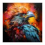Vibrant Eagle Portrait Abstract Colorful Splatter Art (Print Only) thumbnail