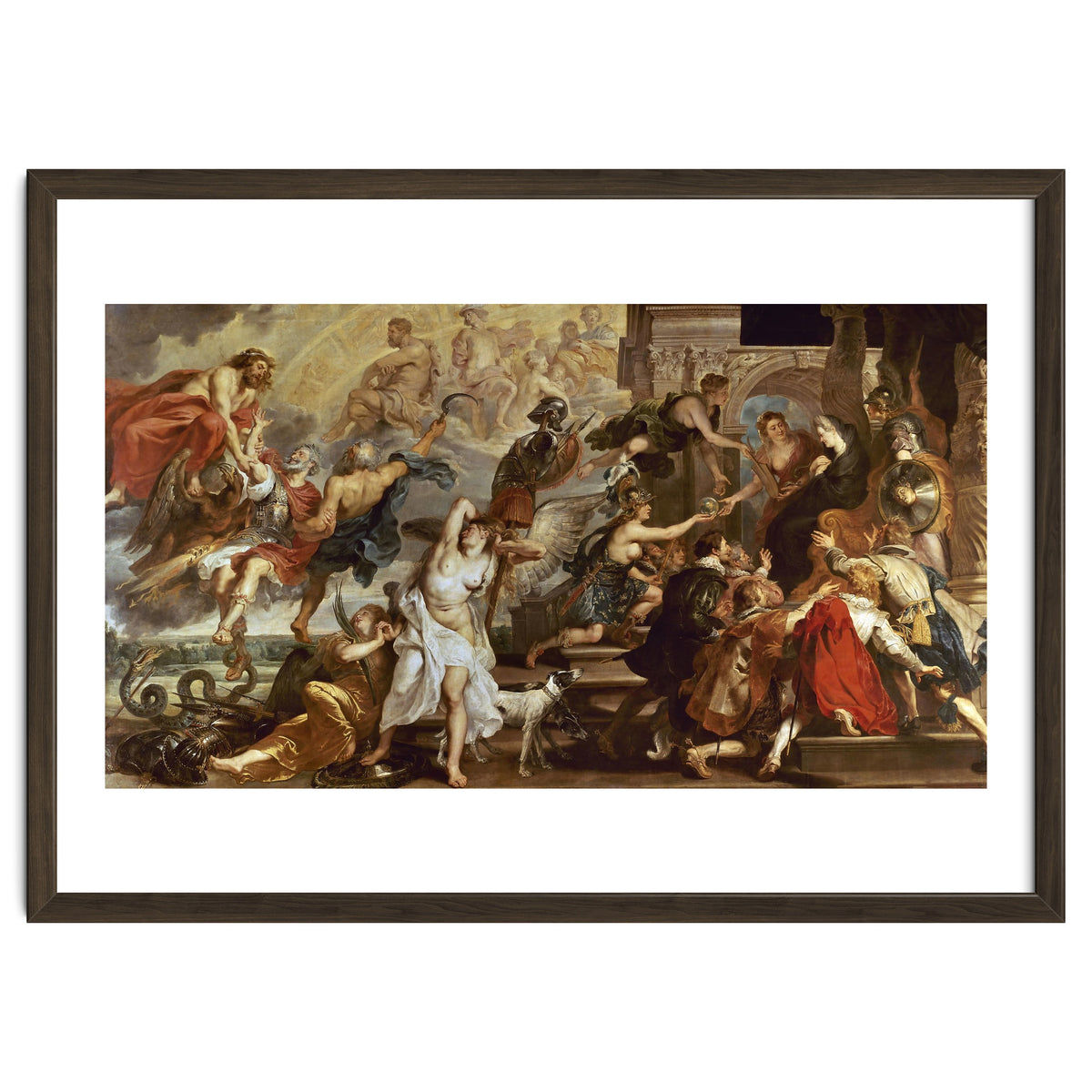Apotheosis of Henry IV of France (and Henry III of NAvarra from 1562 to 1610) and Regency of Mari...