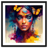 Butterfly Crown Hindu Portrait thumbnail