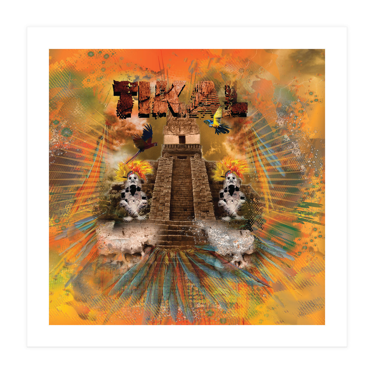 Tikal Mayan Temple (Print Only)