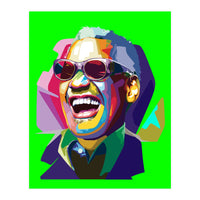 Ray Charles Jazz Singer Pop Art Illustration (Print Only)