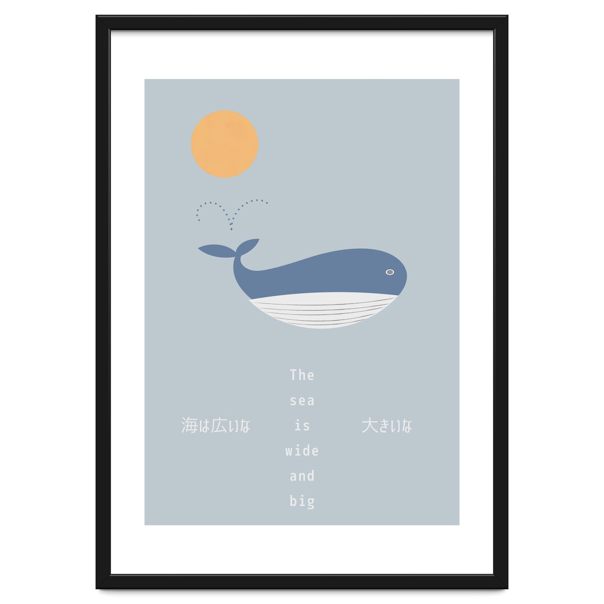 The whale in theocean