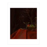 Dark Baroque Still Life Table and Wine oil (Print Only) thumbnail