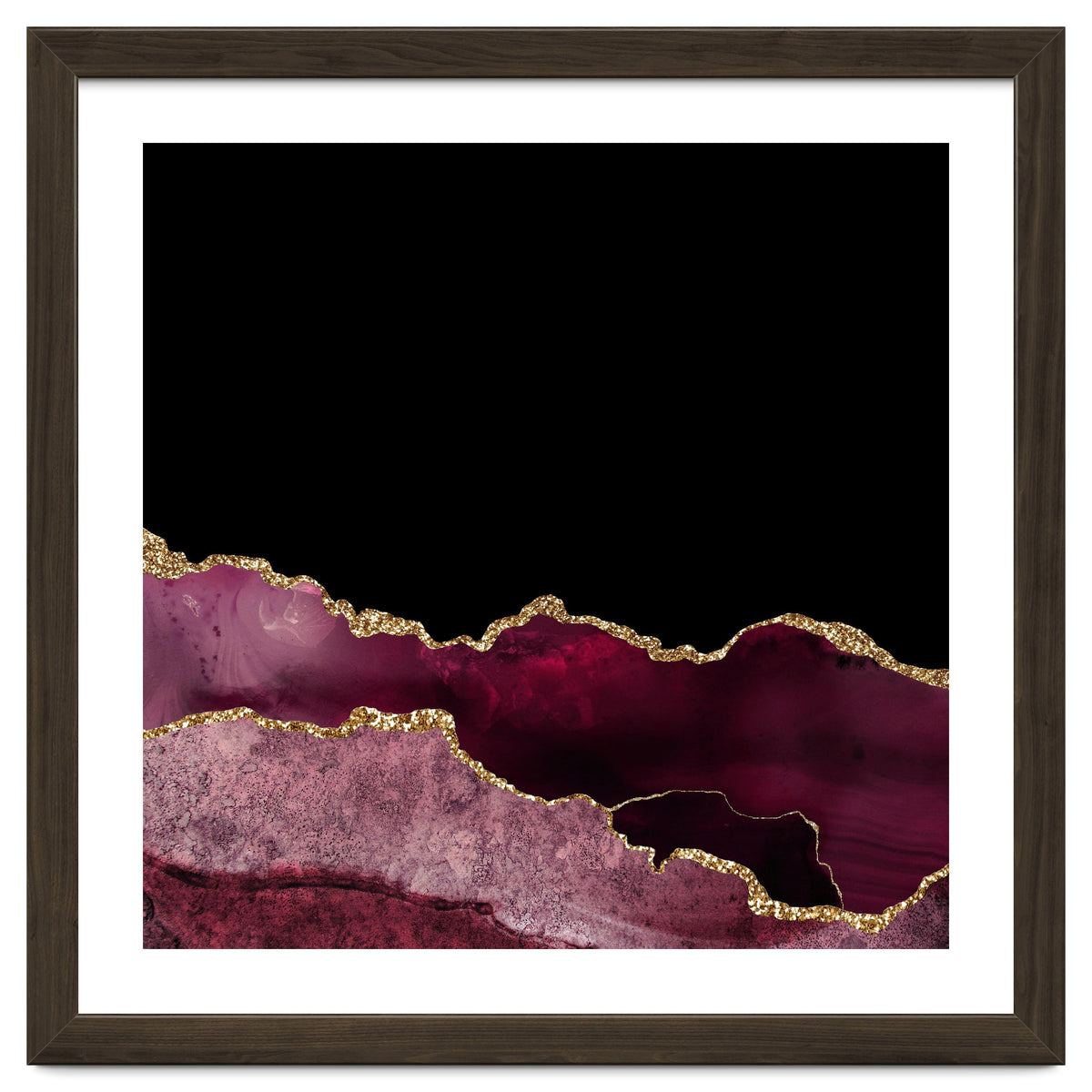 Burgundy & Gold Agate Texture 10