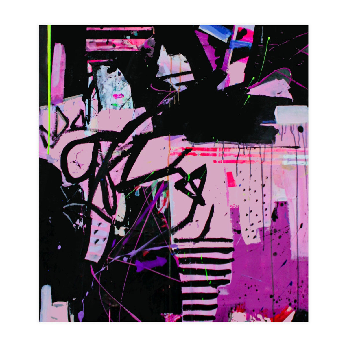 Wild Child Abstract Acrylic Colorful Arthaus Michelle Williams (Print Only)