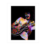 Carlos Santana . American Rock Guitarist Legend Colorful (Print Only) thumbnail