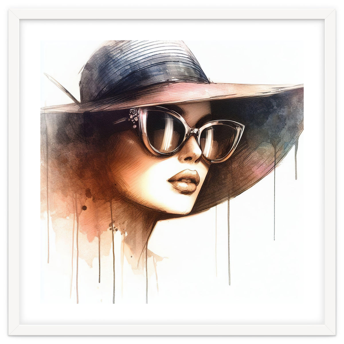 Watercolor Elegant Woman #2