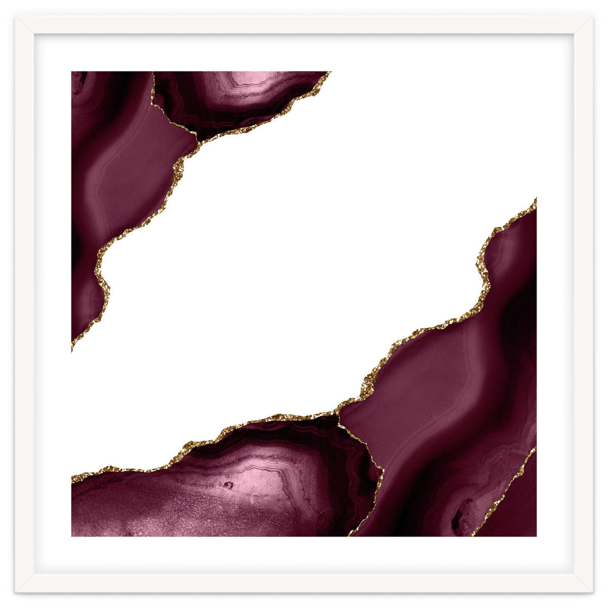 Burgundy & Gold Agate Texture 22