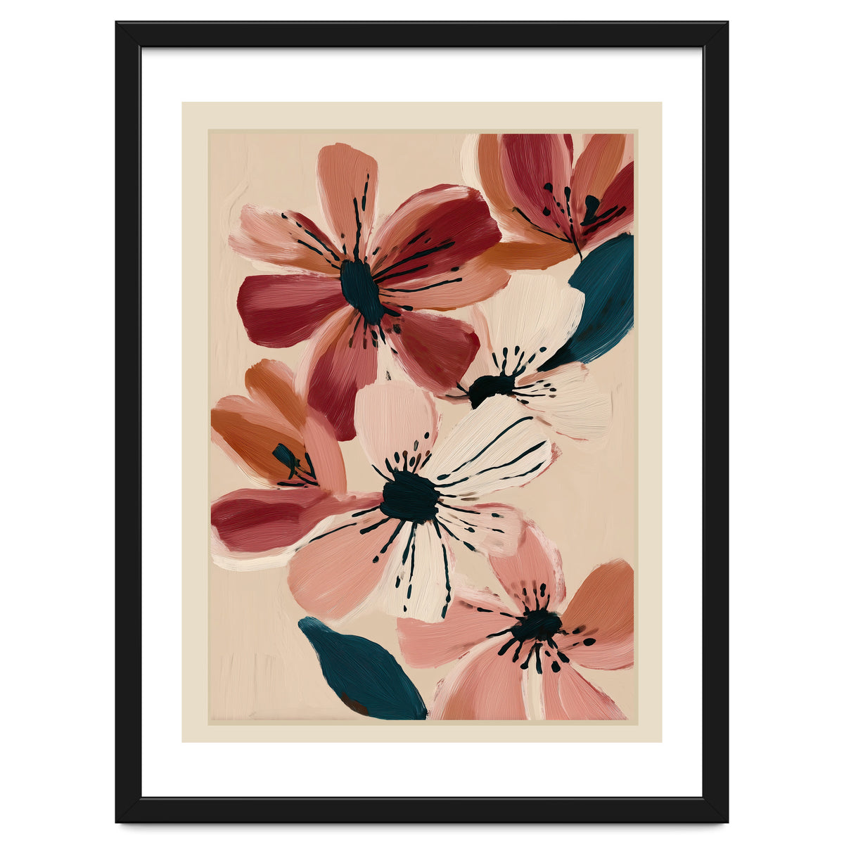 Blush And Wine Blossoms II