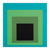 JOSEF ALBERS - HOMAGE TO THE SQUARE GREEN BLACK (Print Only) thumbnail