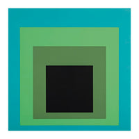 JOSEF ALBERS - HOMAGE TO THE SQUARE GREEN BLACK (Print Only)
