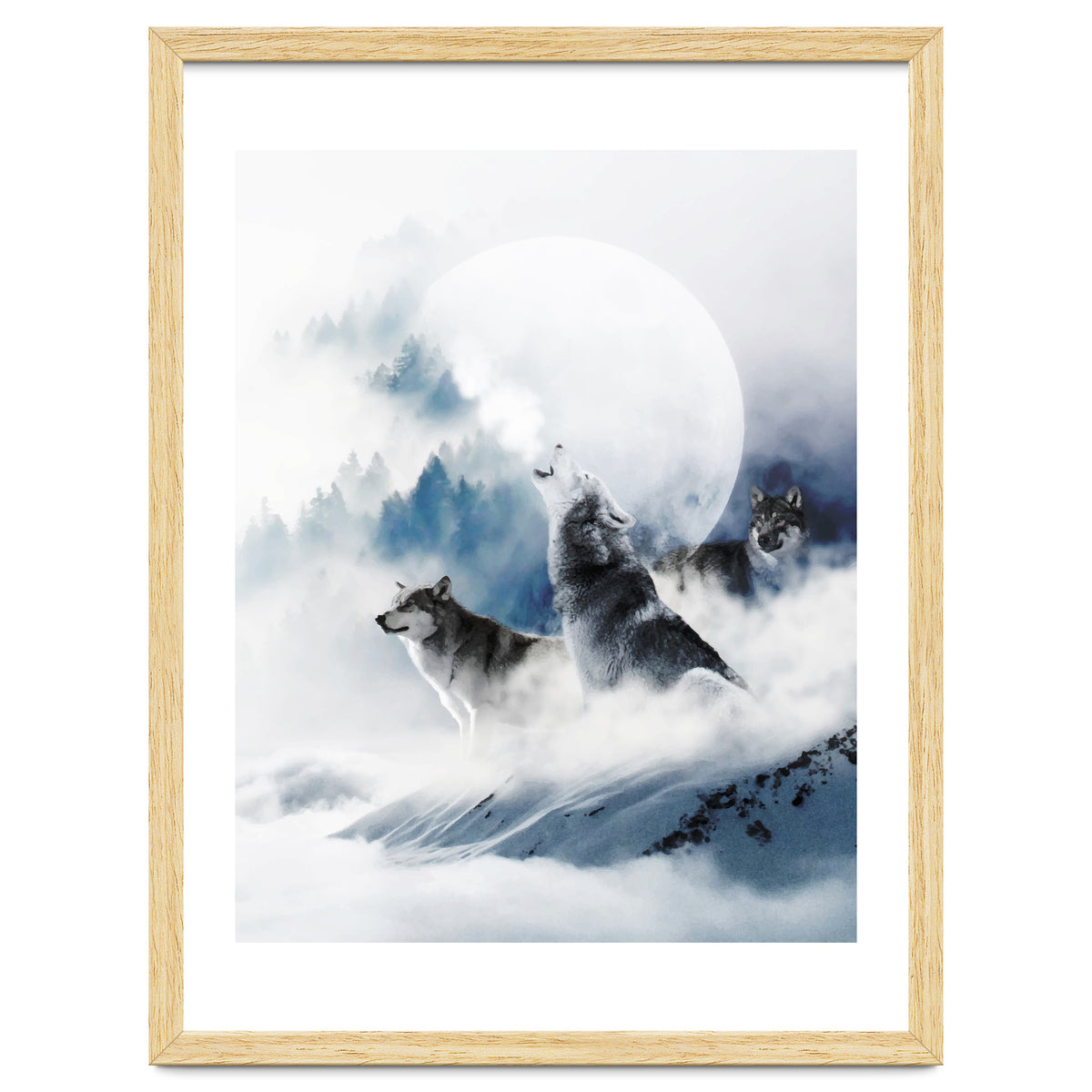 Winter Wolves, Wildlife Wolf Wild Dogs, Snow Full Moon Animals Photography Love Digital