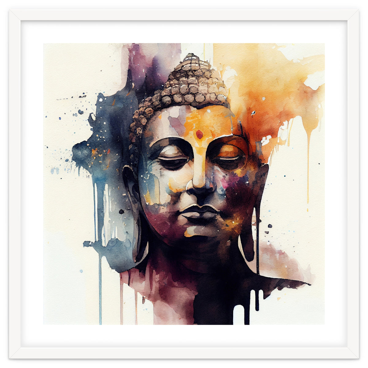 Watercolor Buddha #2
