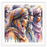 Tuareg Women Procession Watercolor thumbnail