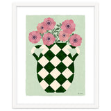 Checkered vase with anemones thumbnail