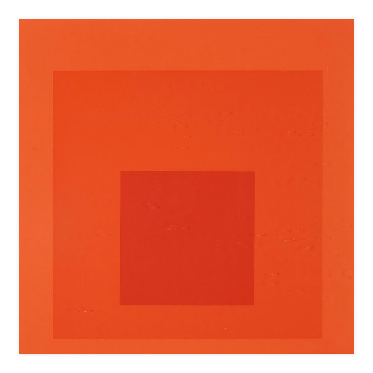 JOSEF ALBERS - HOMAGE TO THE SQUARE RED  (Print Only)