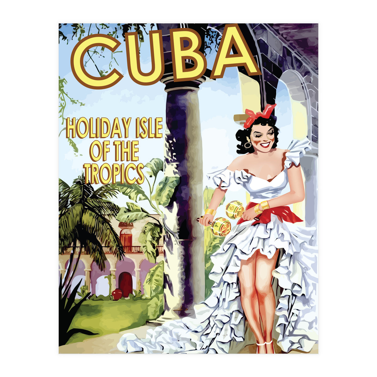 Cuba Holiday Island (Print Only)