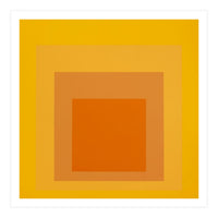 JOSEF ALBERS - HOMAGE TO THE SQUARE YELLOW ORANGE 2. HIGH RESOLUTION (Print Only)