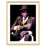 John Lee Hooker American Blues Musician Legend Colorful Art thumbnail