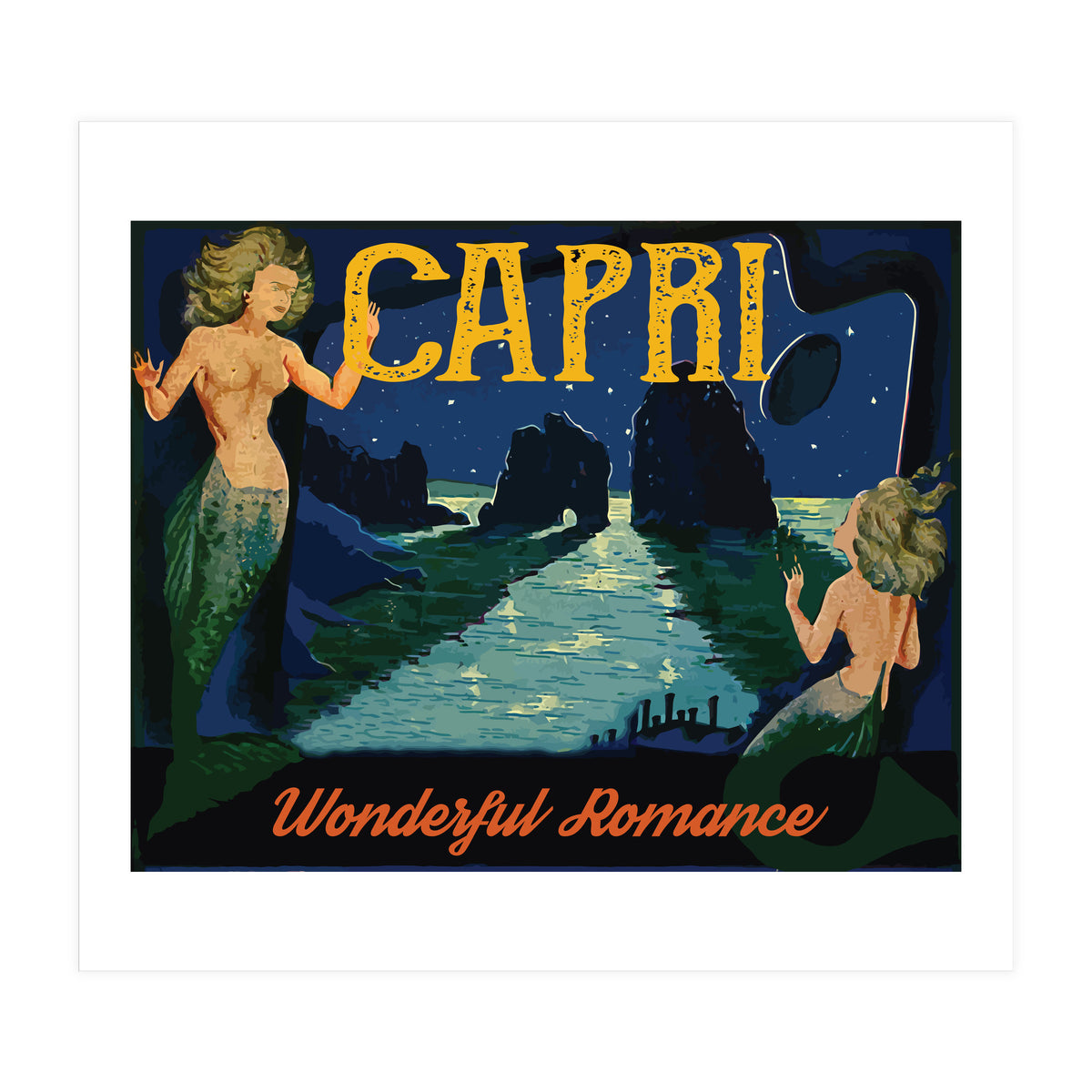 Capri Mermaids (Print Only)