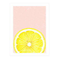 Lemon Slice, Fresh Citrus Kitchen Summer Art (Print Only)
