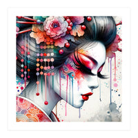 Ornate Bloom Modern Geisha (Print Only)