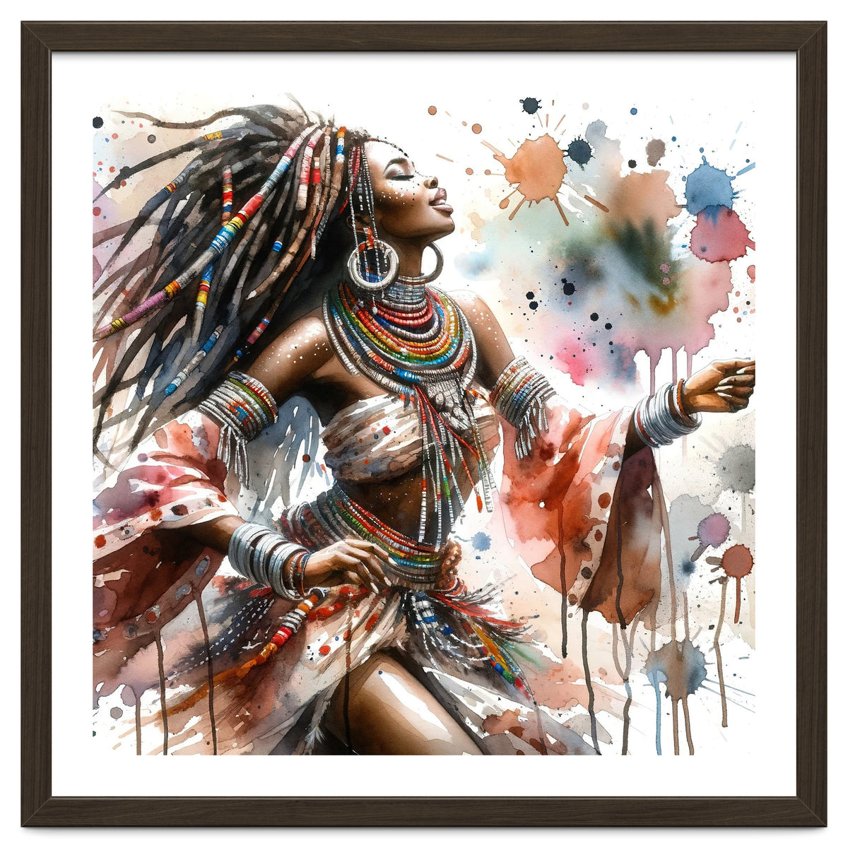 Skyward Beadwork Dancer Portrait