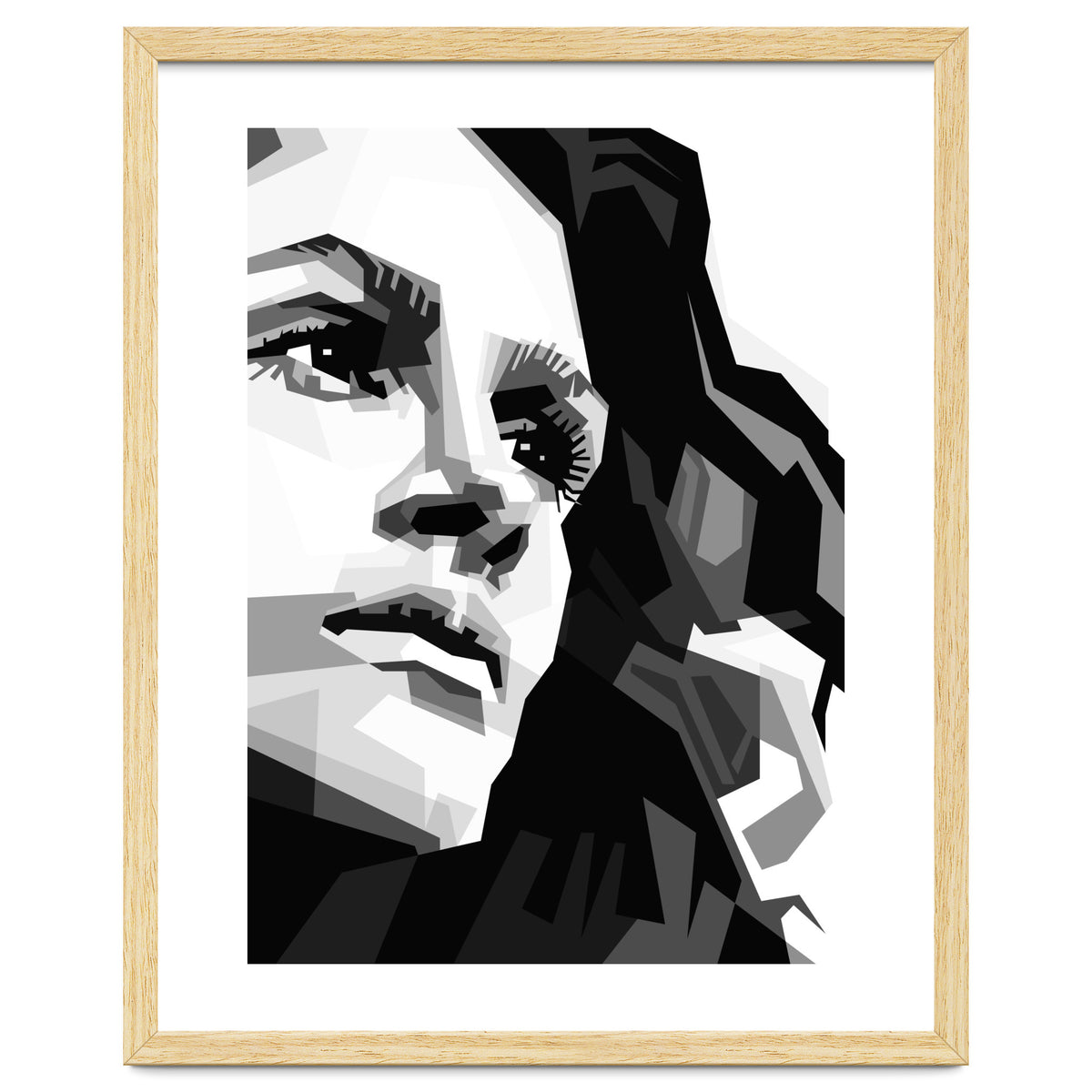 Julia Roberts Monochrome Illustration
