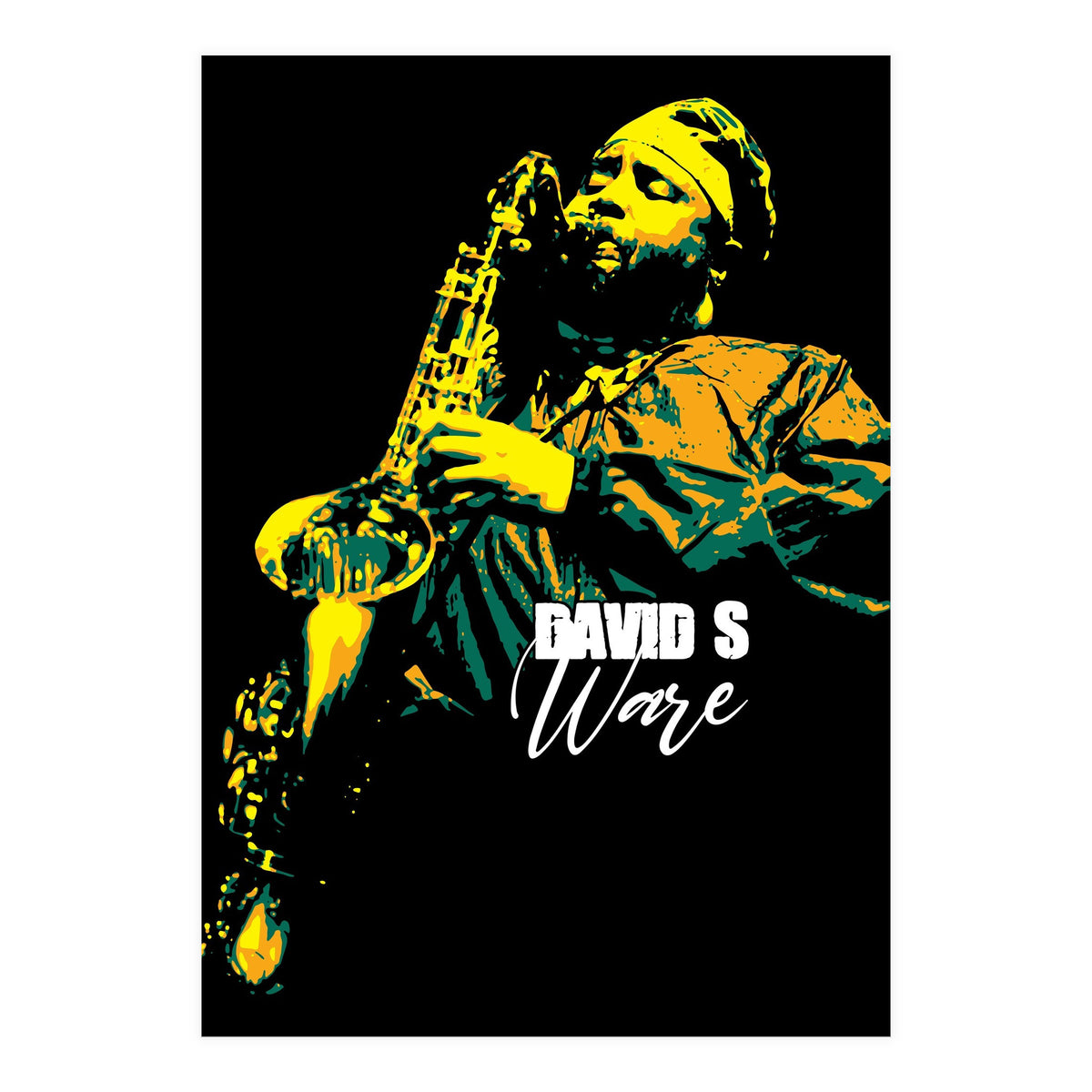 David S. Ware American Jazz Saxophonist (Print Only)
