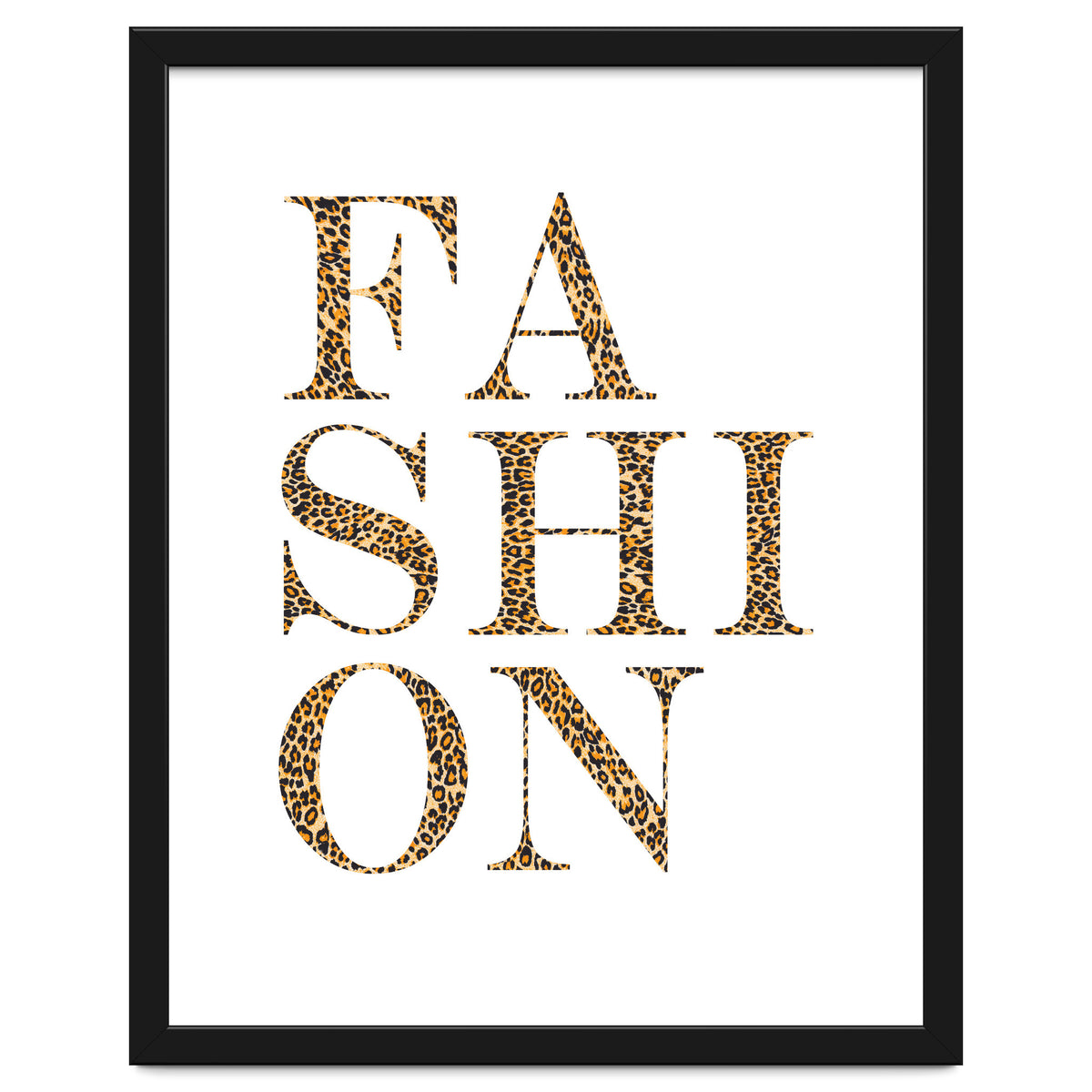 Fashion, Leopard Print Letters, Modern Chic decor