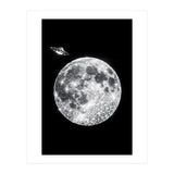 Diamond moon and UFO (Print Only) thumbnail