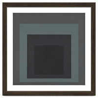 JOSEF ALBERS - HOMAGE TO THE SQUARE BLACK GREY