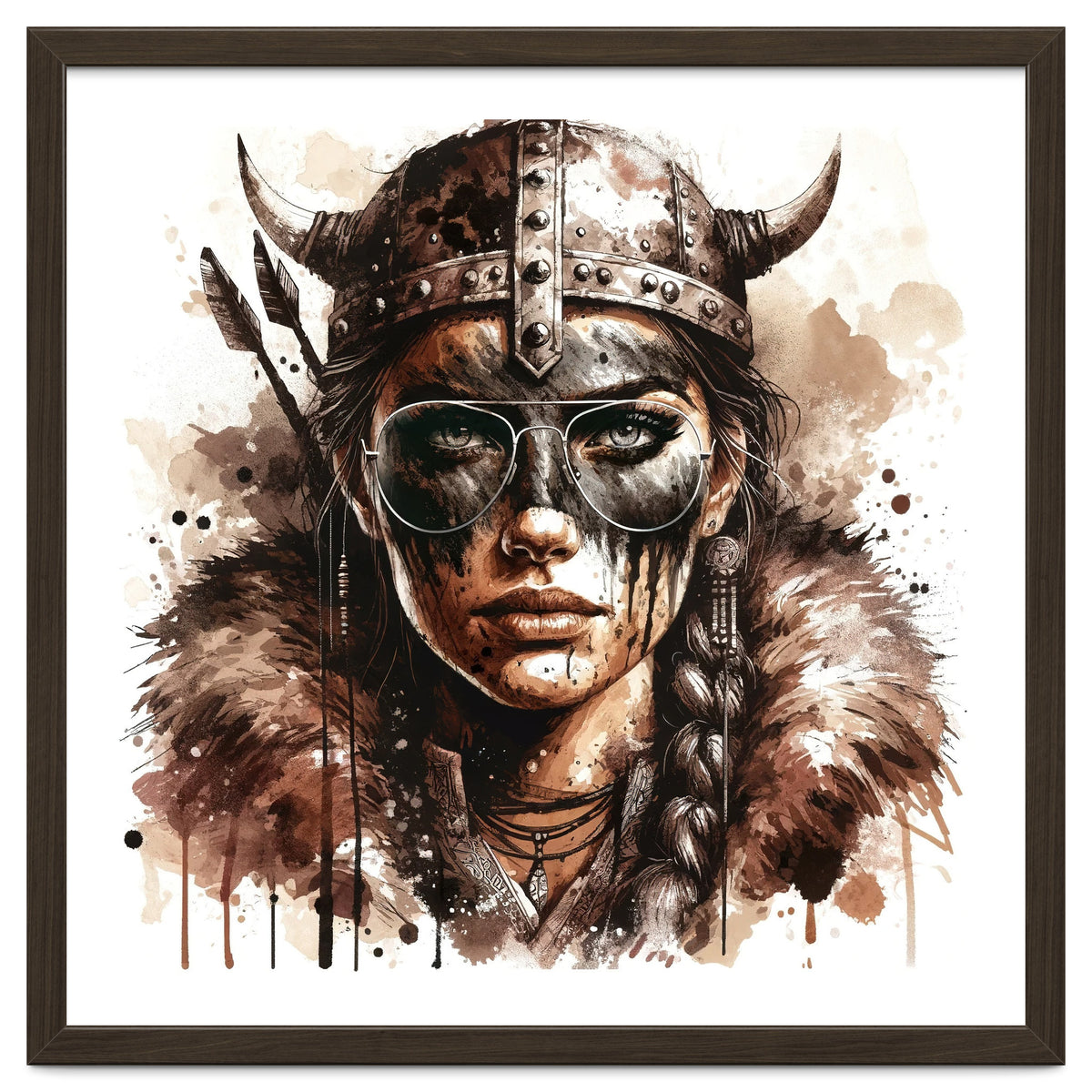 Modern Viking Woman Portrait