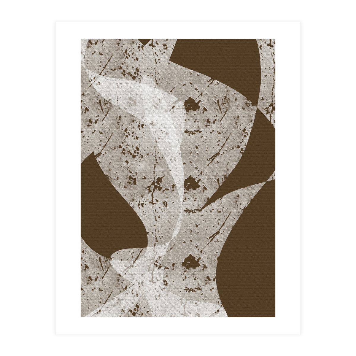 Abstract White Scratch (Print Only)