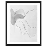 Abstract Black And White Flowing Lines And Shapes thumbnail