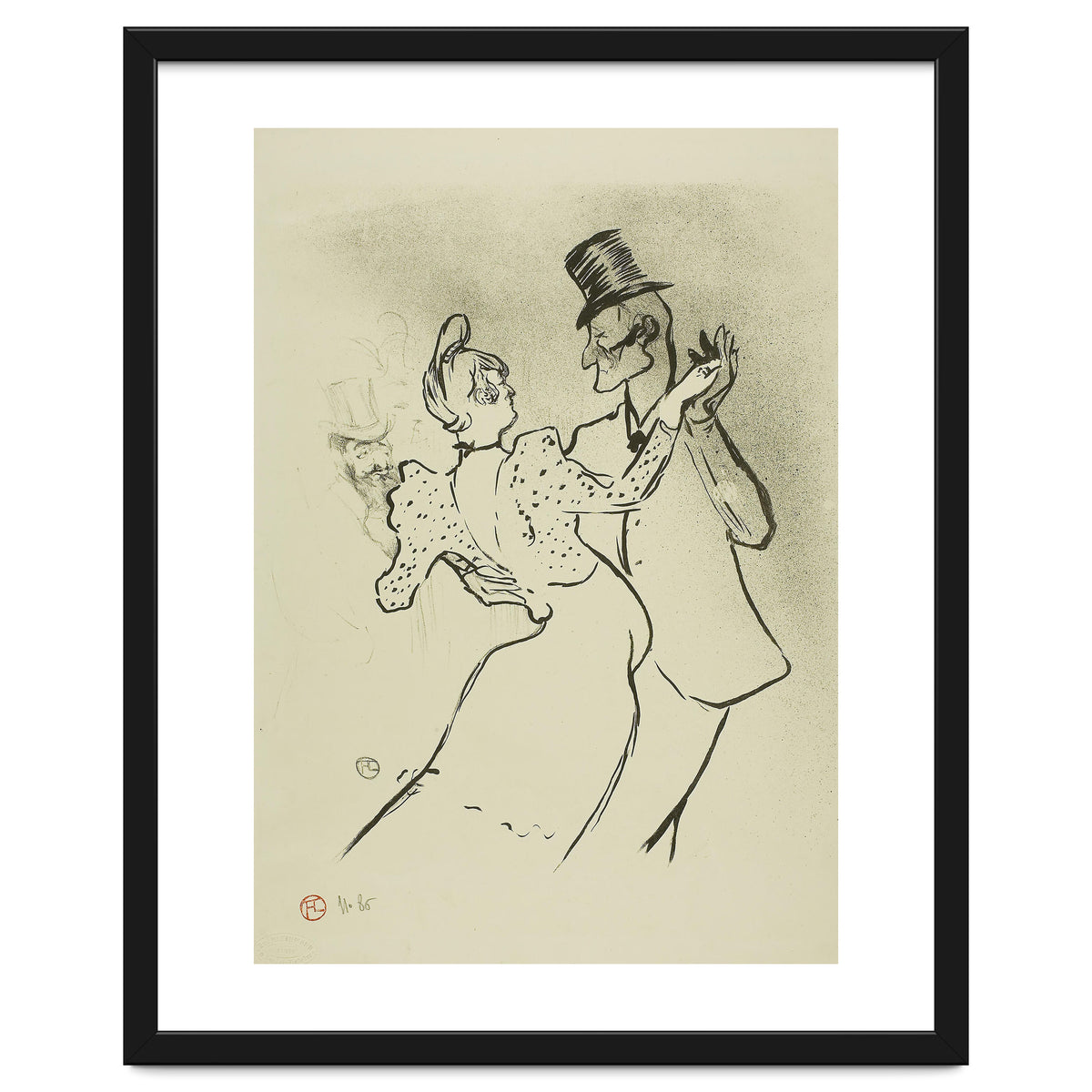 La Goulue. Henri de Toulouse-Lautrec; French, 1864-1901. Date: 1894. Dimensions: 308 × 254 mm (im...