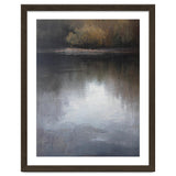 Atmospheric Golden Autumn Forest Reflection Oil Painting thumbnail
