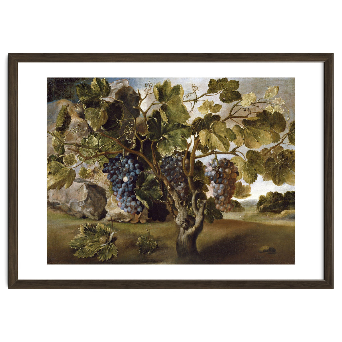 Tomás Hiepes / 'Landscape with a Grapevine', 17th century, Spanish School, Oil on canvas, 67 cm x...