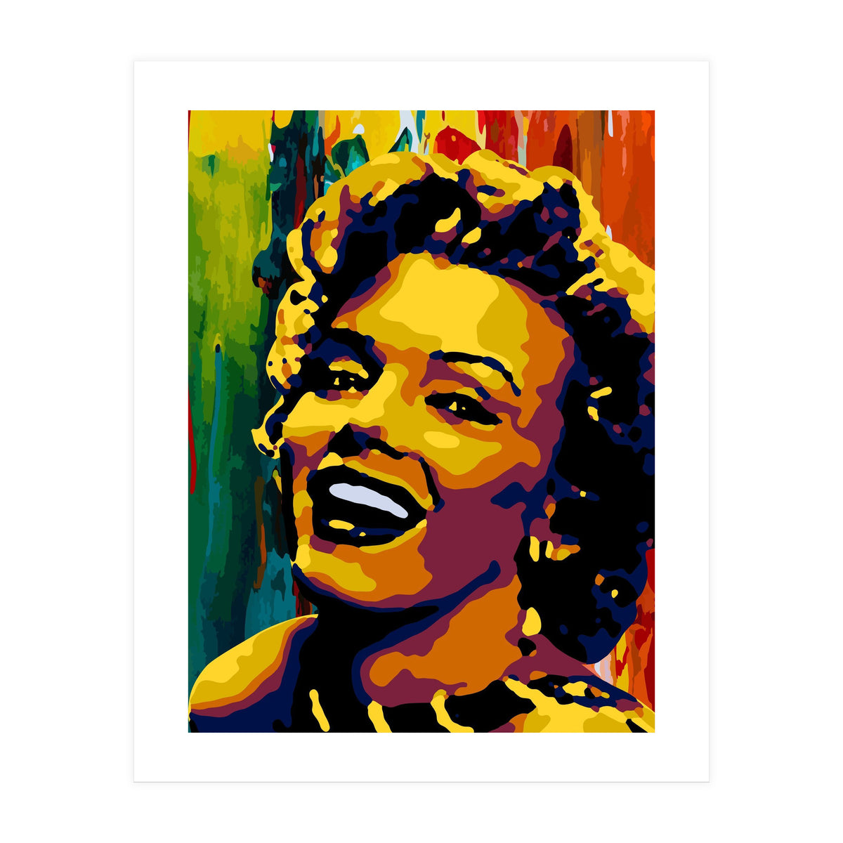 Marilyn Monroe Colorful abstract 2 (Print Only)