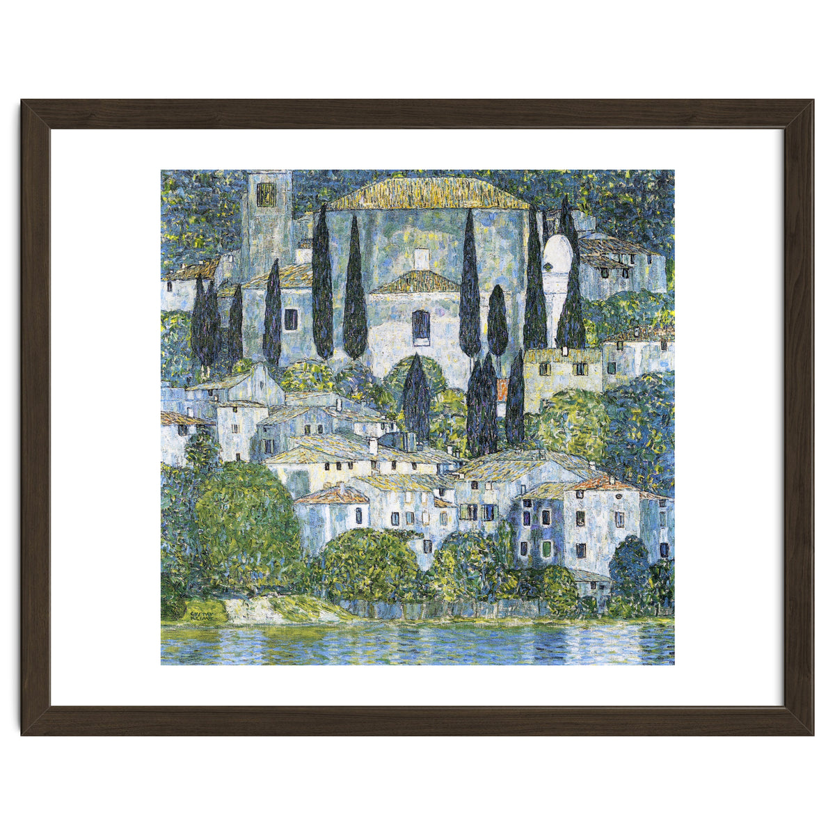 Gustav Klimt – Kirche in Cassone (1913) | Vibrant Landscape Masterpiece Art Print