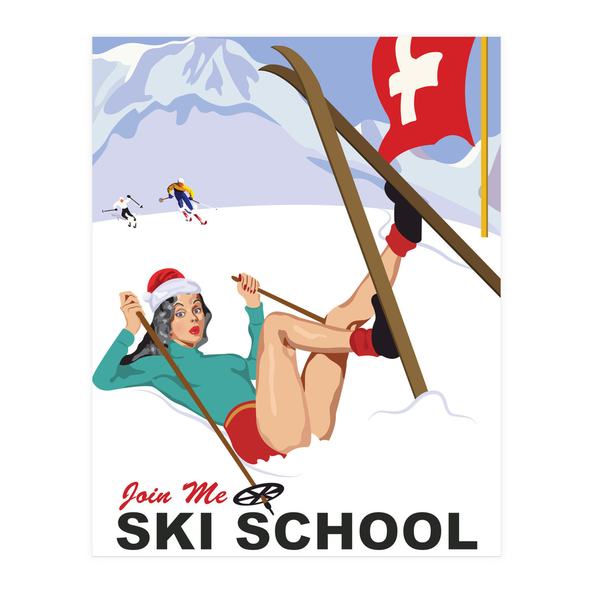 Join Ski School in Switzerland (Print Only)