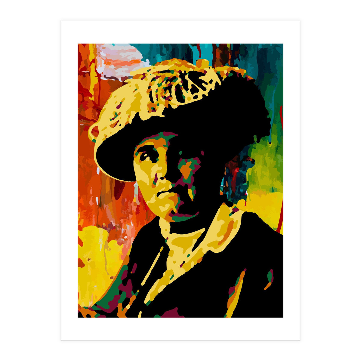Jane Addams Colorful Abstract Art (Print Only)