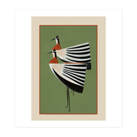 Striped Bird Pair (Print Only)