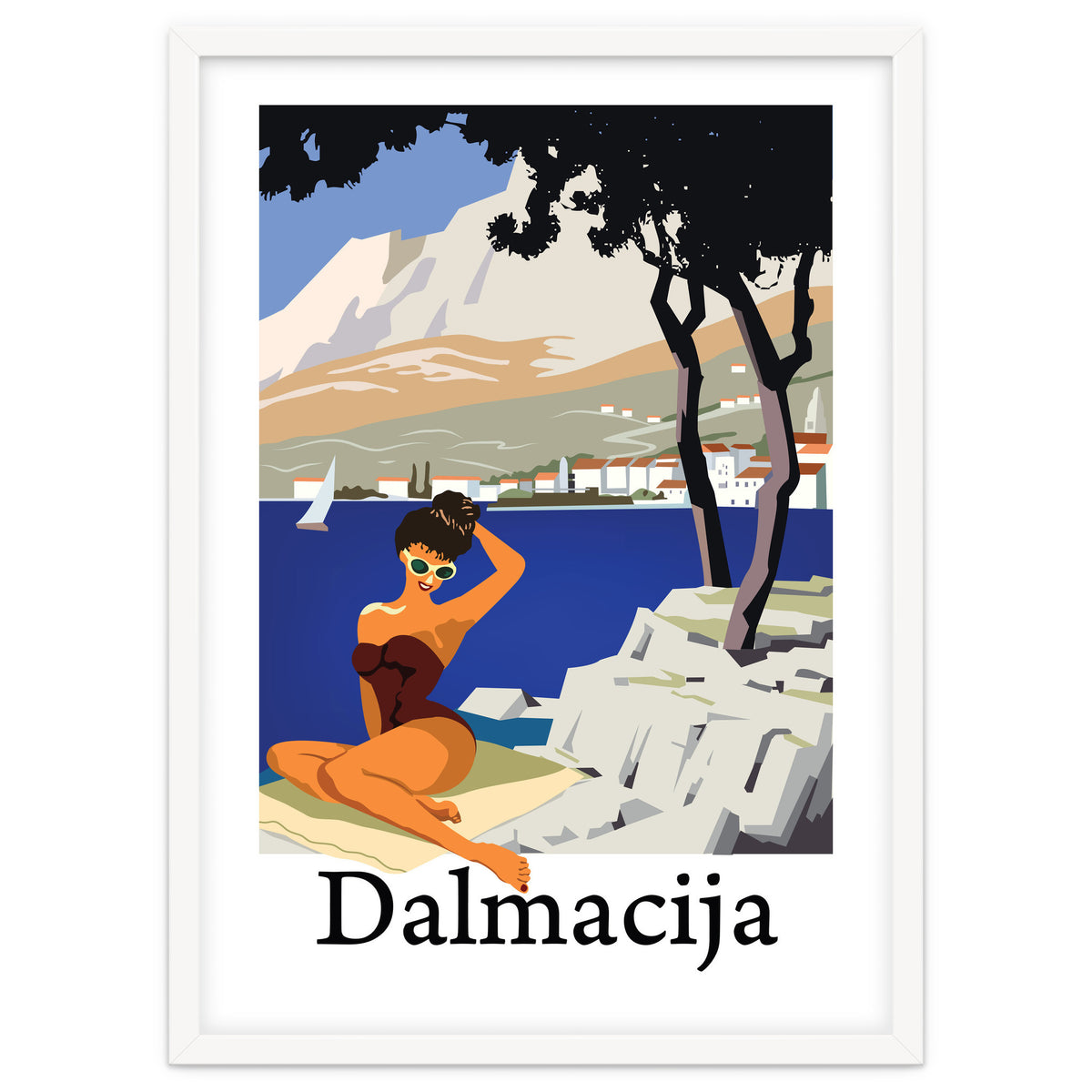 Dalamtia, Sunbathing Woman