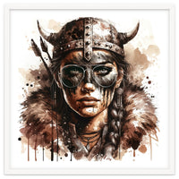 Modern Viking Woman Portrait