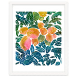 Lemons | Watercolor Modern Boho Botanical Painting | Pastel Summer Jungle Garden Juicy Fresh thumbnail