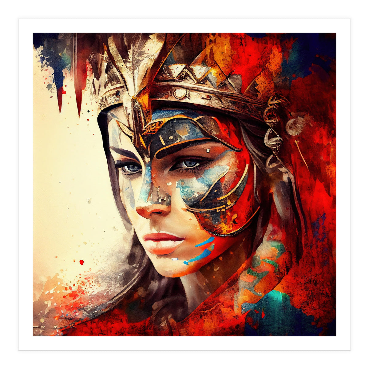 Powerful Warrior Woman #3 (Print Only)