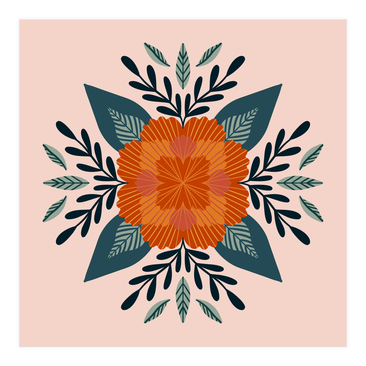 Orange Flower (Print Only)