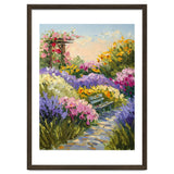 Serene Summer Garden Path Oil Painting thumbnail