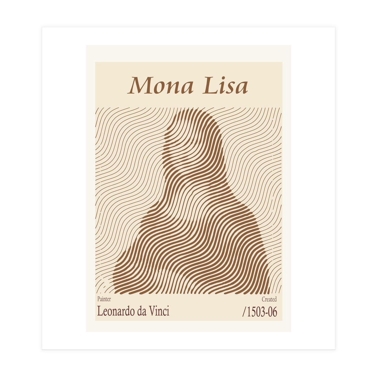 Mona Lisa – Leonardo Da Vinci (1503 06) (Print Only)